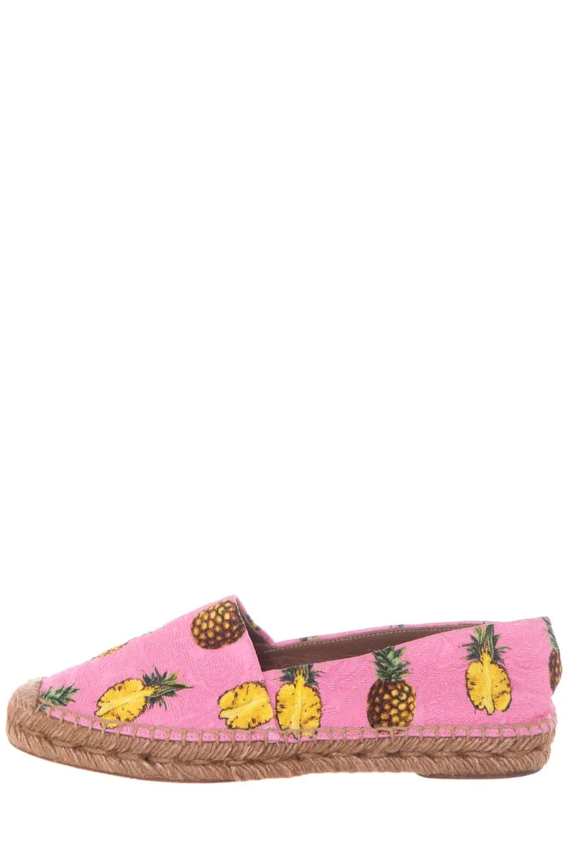 Dolce & Gabbana Pink Pineapple Espadrille SZ 37
