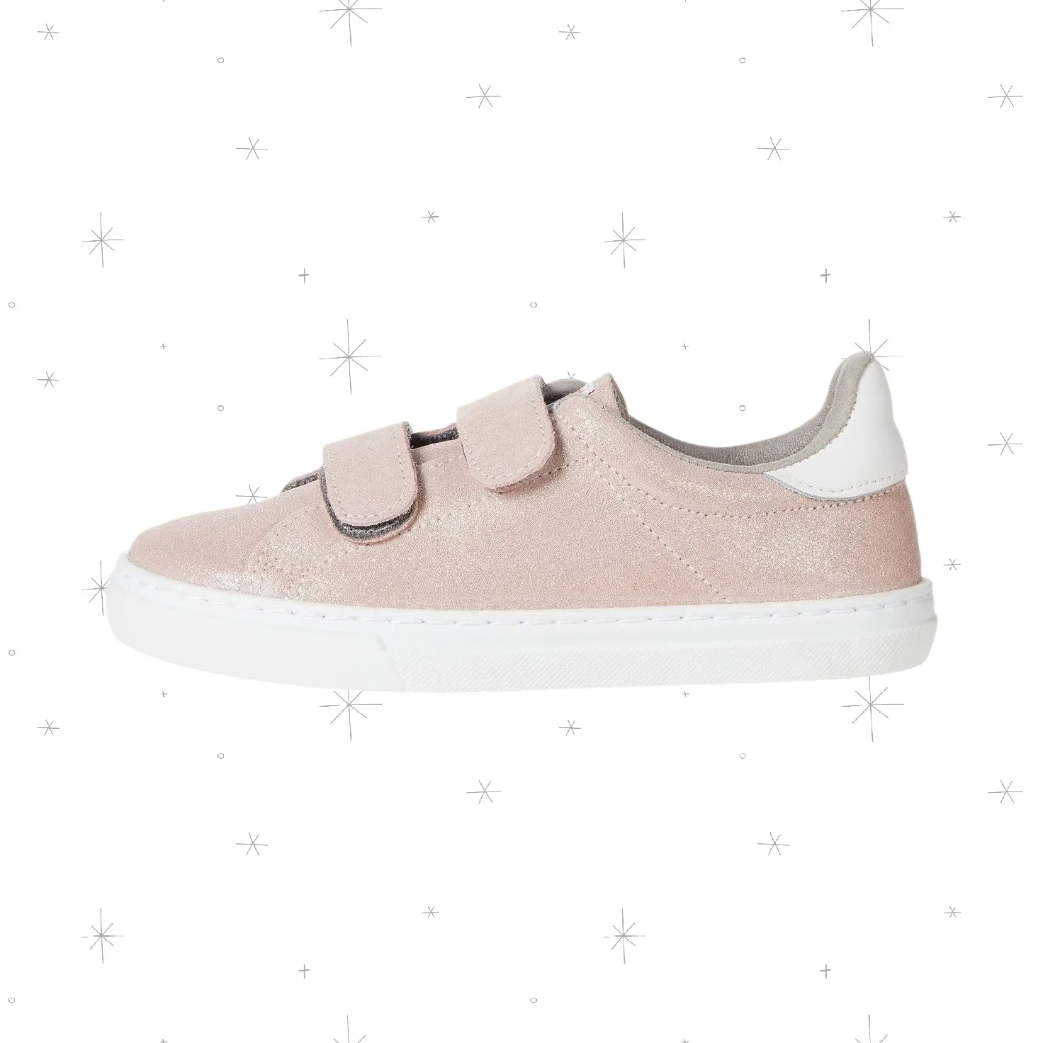 Double Velcro Glitter Sneaker