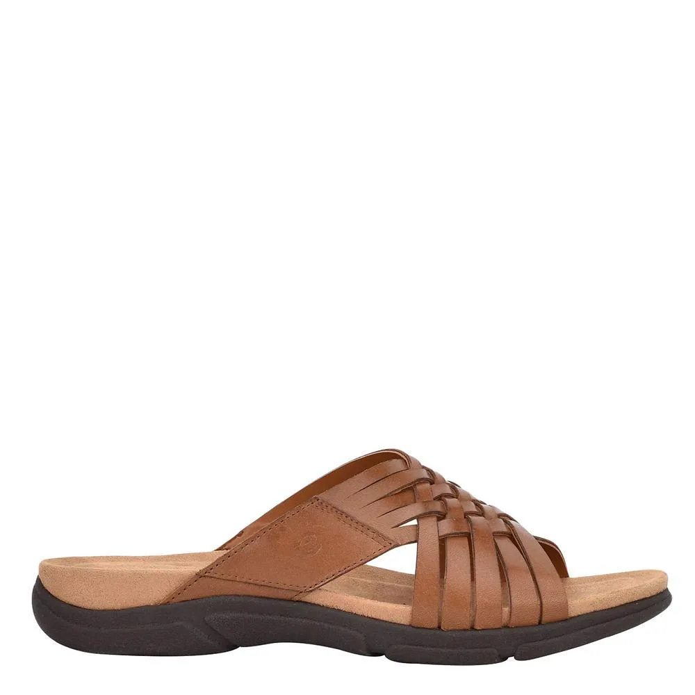 Easy Spirit Women's Meadow Slide Sandal, Cognac 210, 8.5