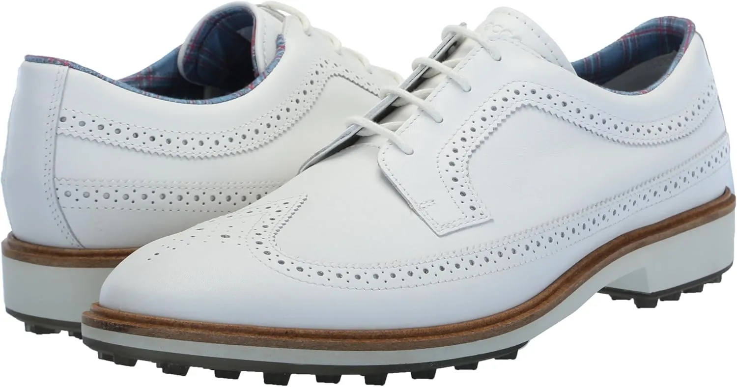 ECCO Men's Classic Hybrid Wing Tip Water Resistant Golf Shoe