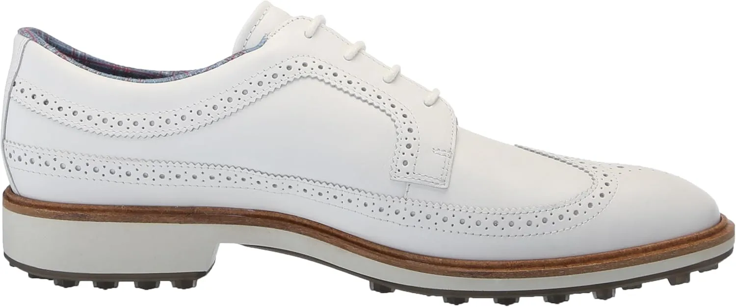 ECCO Men's Classic Hybrid Wing Tip Water Resistant Golf Shoe