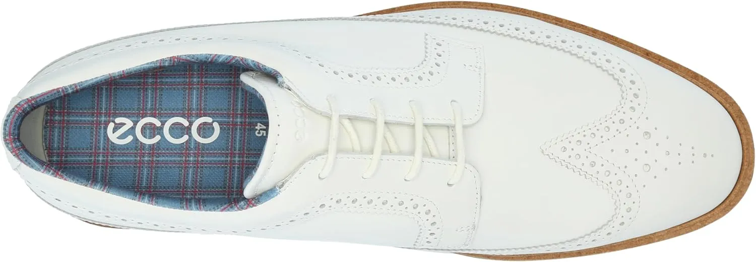 ECCO Men's Classic Hybrid Wing Tip Water Resistant Golf Shoe