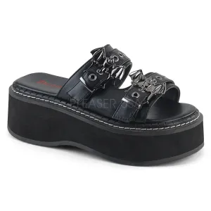 EMILY-100 - Blk Vegan Leather