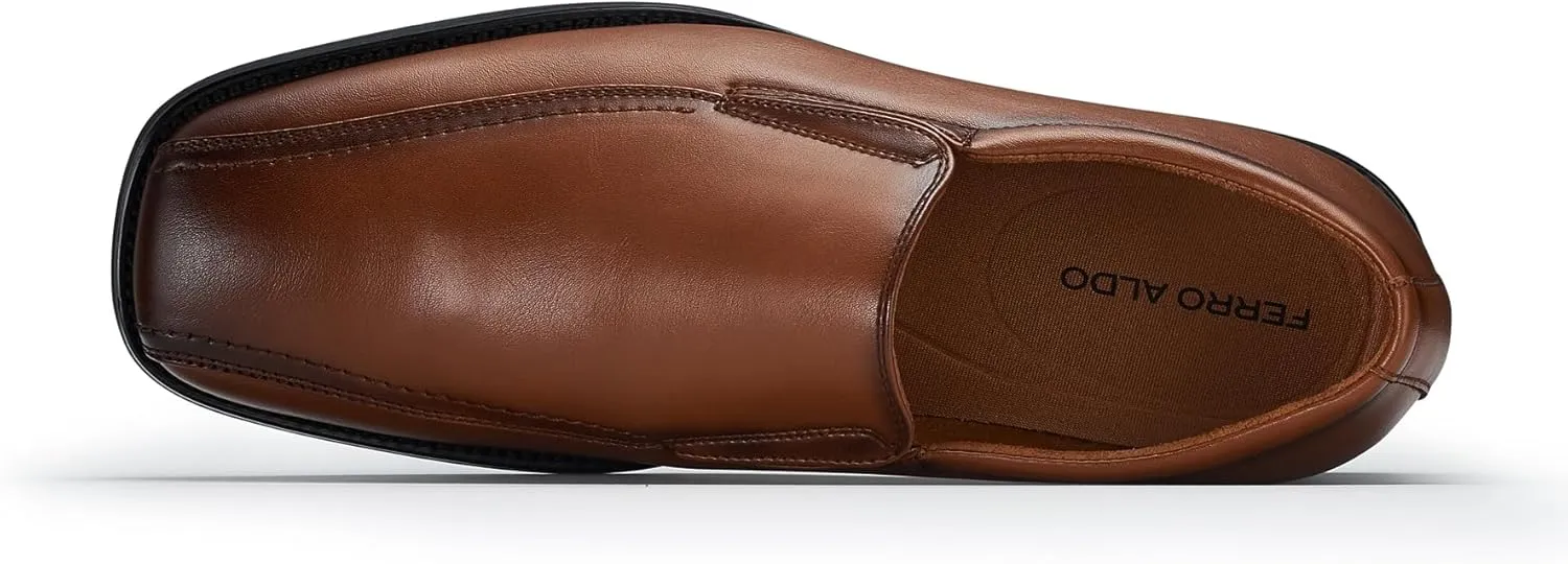Ferro Aldo Alvin MFA19696 Men's Plain Square-Toe Derby Dress Shoes