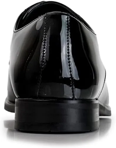 Ferro Aldo Alvin MFA19696 Men's Plain Square-Toe Derby Dress Shoes