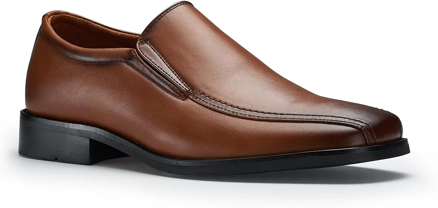 Ferro Aldo Alvin MFA19696 Men's Plain Square-Toe Derby Dress Shoes