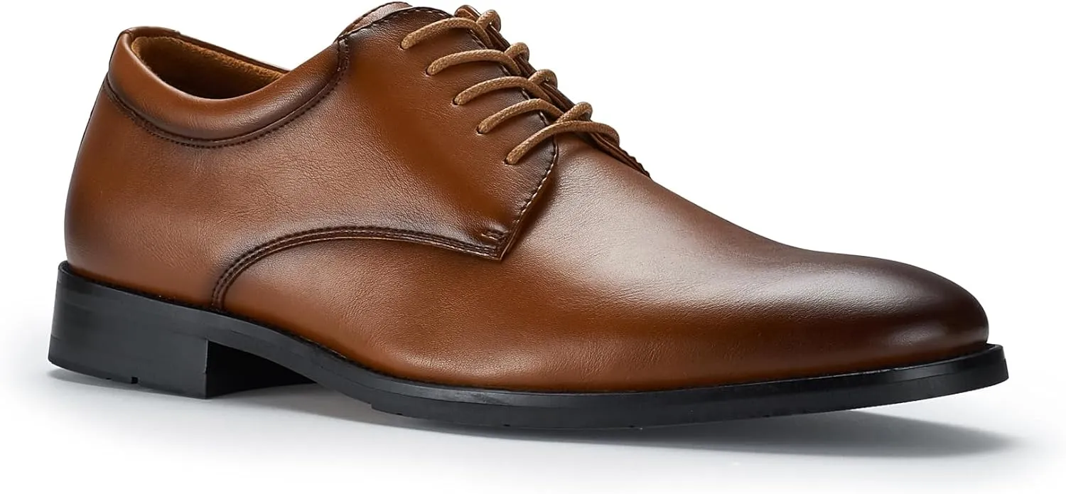 Ferro Aldo Men's Classic Round-Toe Fashion Derby Dress Shoes