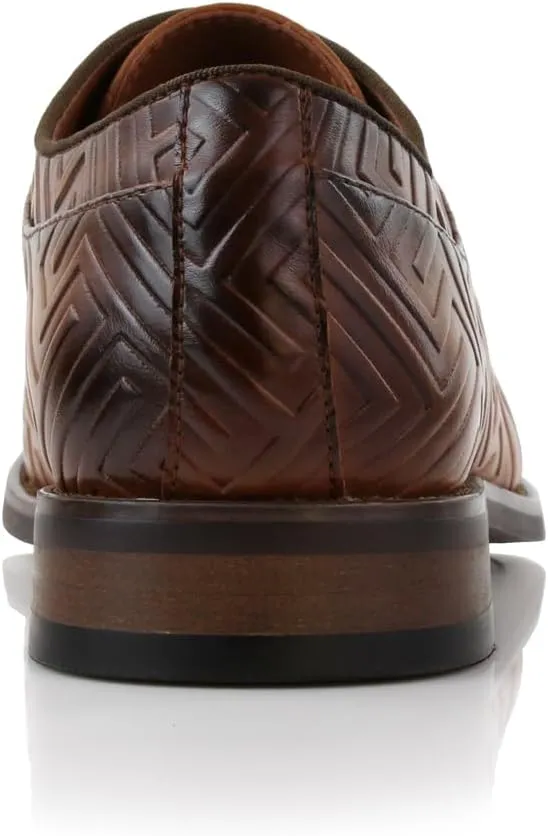 Ferro Aldo Men's Classic Round-Toe Fashion Derby Dress Shoes