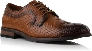 Ferro Aldo Men's Classic Round-Toe Fashion Derby Dress Shoes