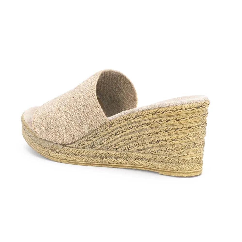 Finn Slip On Espadrille Wedge: Linen