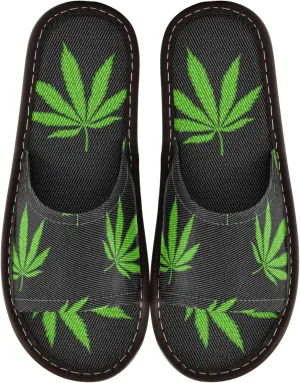 Fisyme Slippers for Women Men Slip-On Open Toe Indoor Outdoor House Shoes Home Slipper