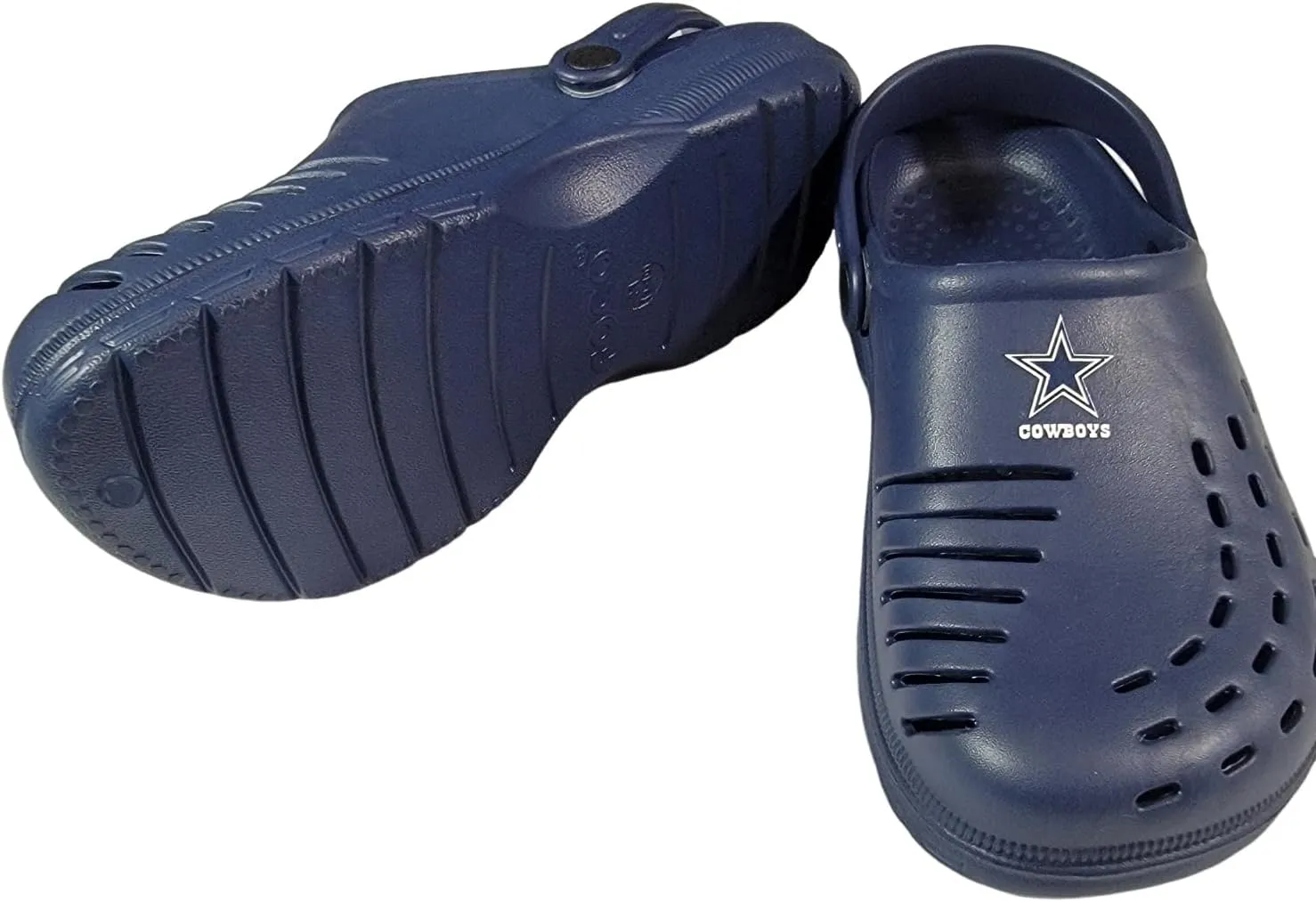 FOCO NFL Unisex-Adult Team Logo Solid Clogs with Heel Strap Comfortable Water Slip on Shoes