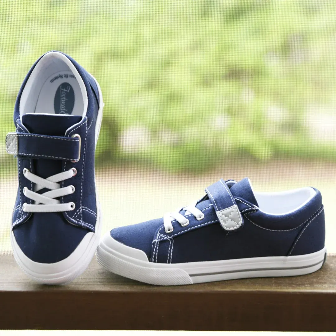 Footmates Jordan Velcro Sneaker- Navy