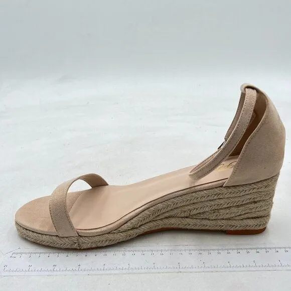FOWT Nude Ankle Straps Buckle Wedge Sandals Open Toe PlatformD'Orsay  Shoe