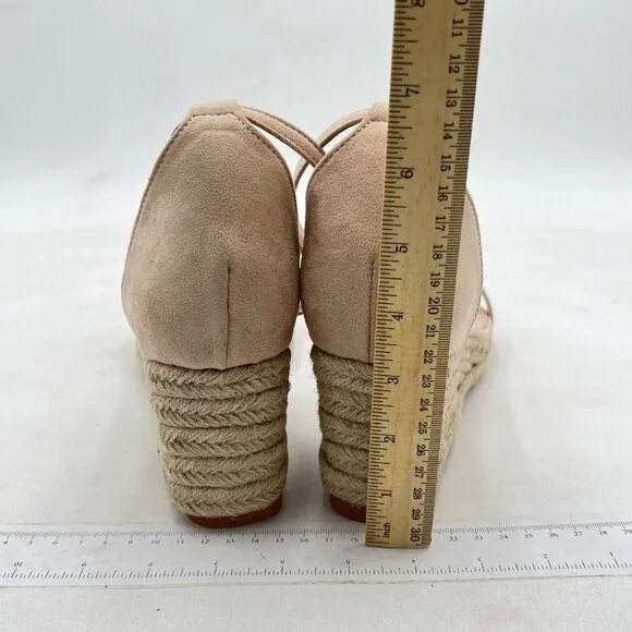 FOWT Nude Ankle Straps Buckle Wedge Sandals Open Toe PlatformD'Orsay  Shoe
