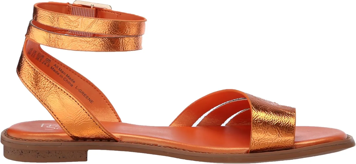 Franco Sarto Women's Greene Ankle Strap Flat Sandals