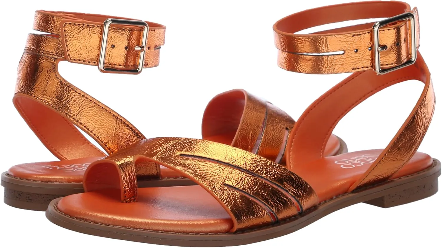 Franco Sarto Women's Greene Ankle Strap Flat Sandals