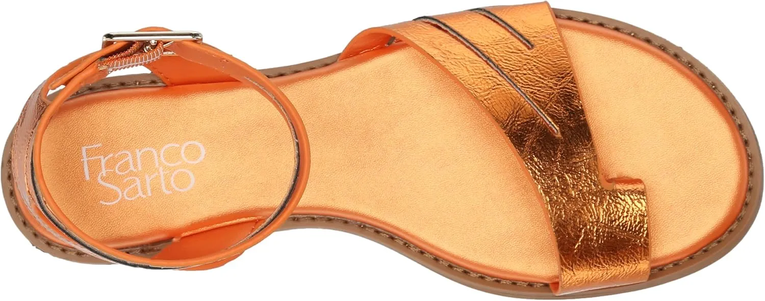 Franco Sarto Women's Greene Ankle Strap Flat Sandals