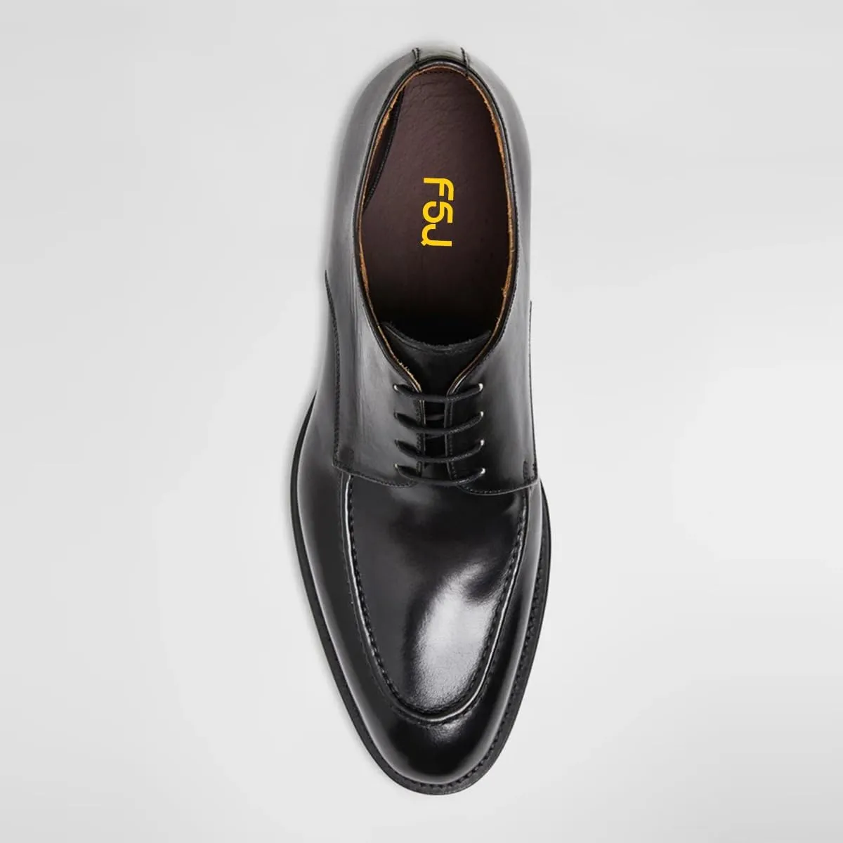 FSJ Men's Tuxedo Dress Shoes, Closed Toe Low Heel, Classic Lace-up Derby Shoes for Daily Walking, Formal Business Oxfords Size 4-16 US