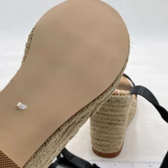 FSJ Women Platform Wedge Espadrille Sandal Open Toe Ankle Strap Buckle High Heel