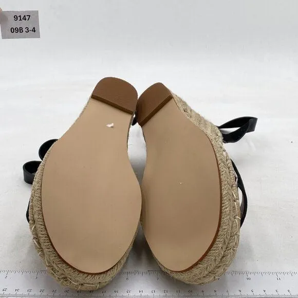 FSJ Women Platform Wedge Espadrille Sandal Open Toe Ankle Strap Buckle High Heel
