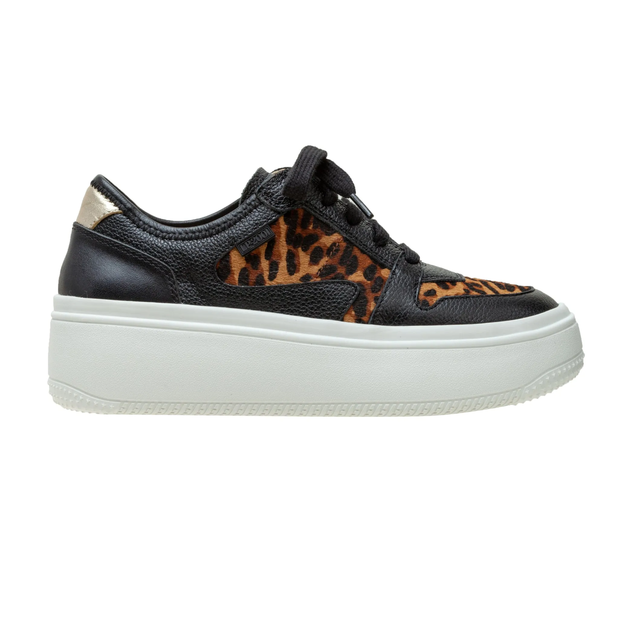 GAINS | Lace-up Leather Platform Sneakers