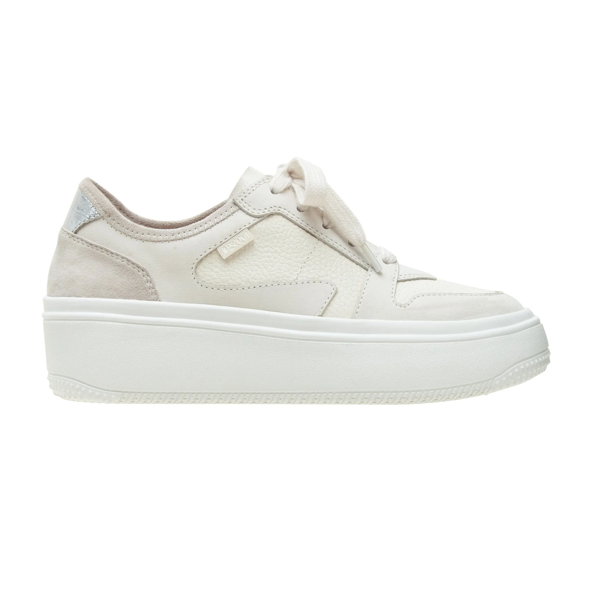 GAINS | Lace-up Leather Platform Sneakers