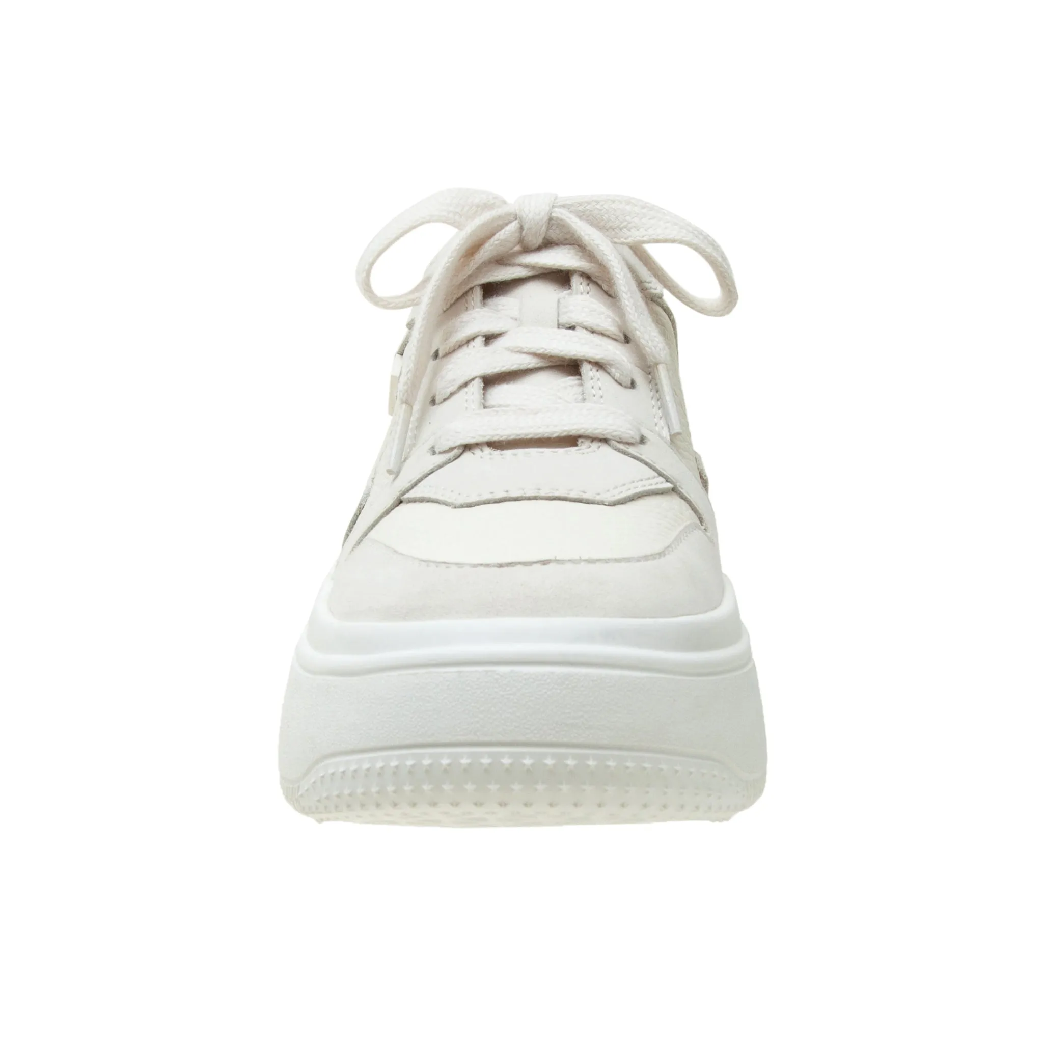 GAINS | Lace-up Leather Platform Sneakers