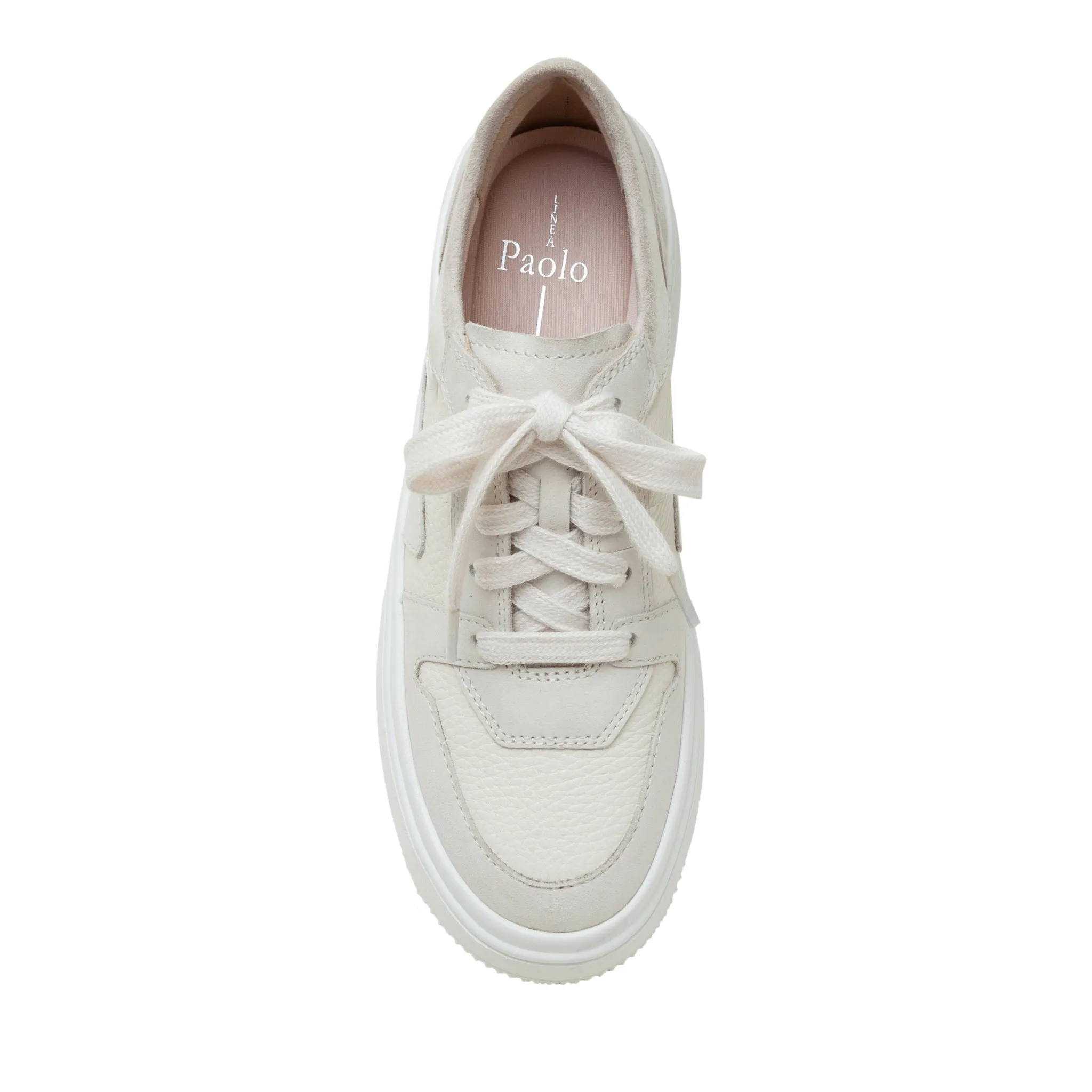 GAINS | Lace-up Leather Platform Sneakers