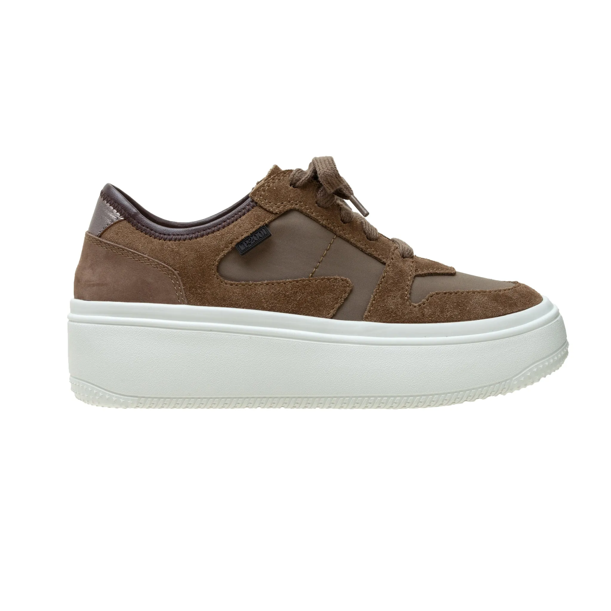 GAINS | Lace-up Leather Platform Sneakers