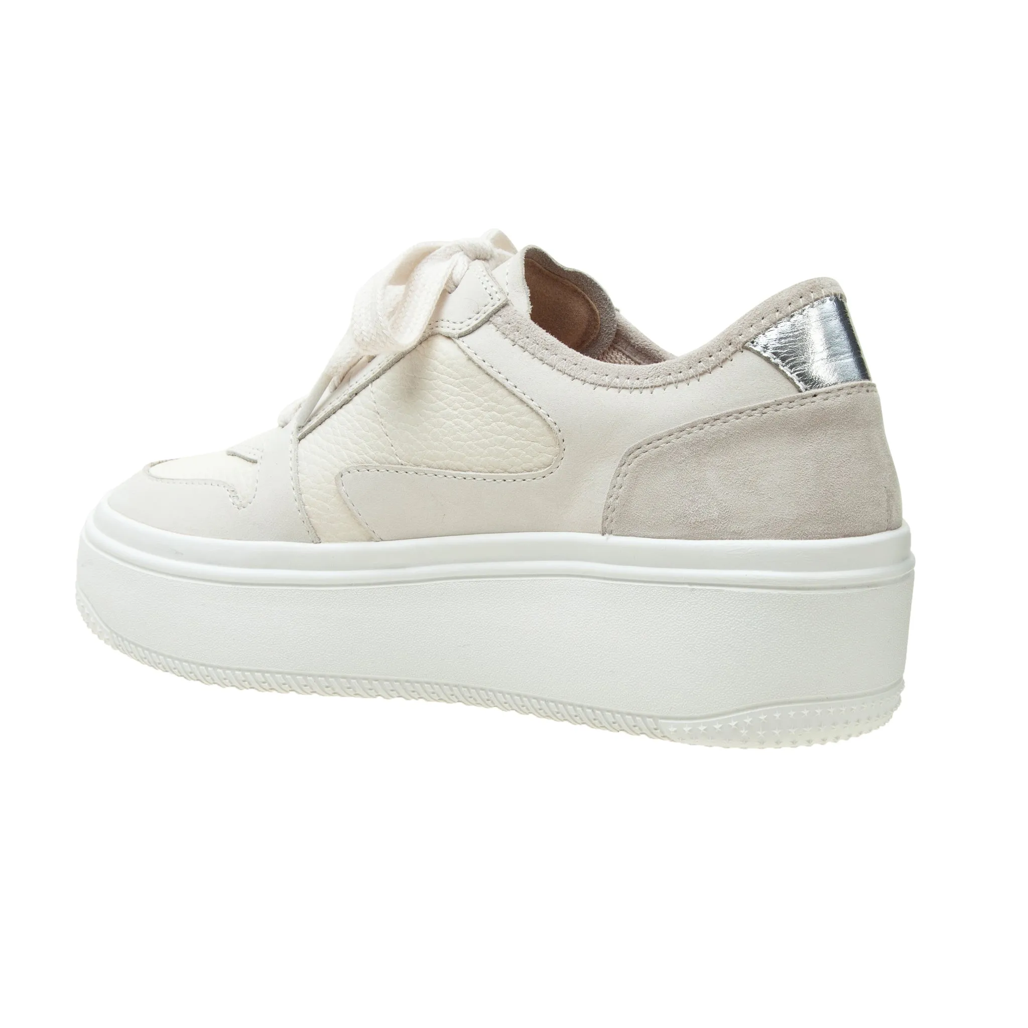 GAINS | Lace-up Leather Platform Sneakers