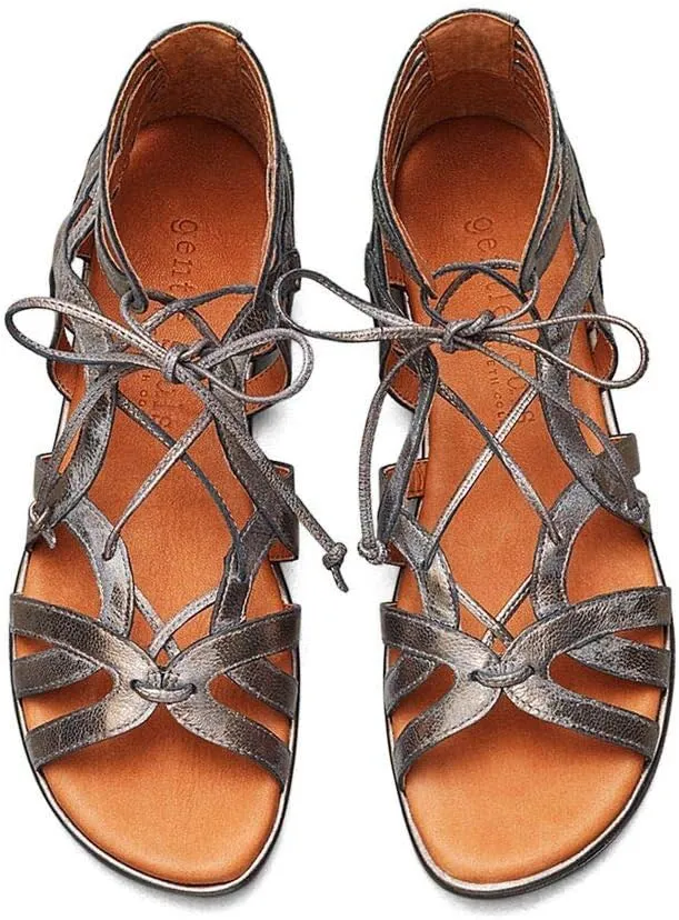 Gentle Souls Women's Break My Heart 3 Gladiator Sandal, Gold