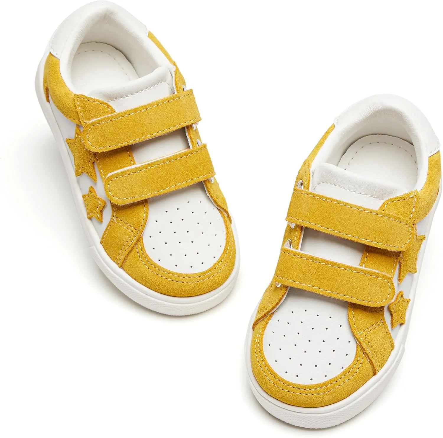 GINFIVE Toddler Girls Sneakers Little Girls Slip On Shoes Glitter Sneakers Toddler