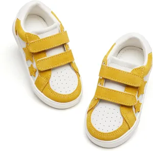 GINFIVE Toddler Girls Sneakers Little Girls Slip On Shoes Glitter Sneakers Toddler