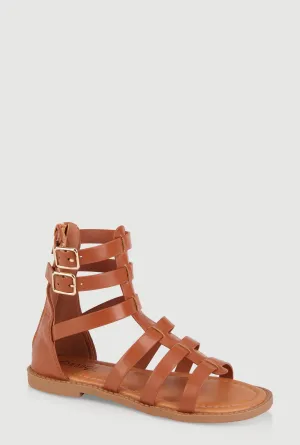 Girls Buckle Strap Gladiator Sandals