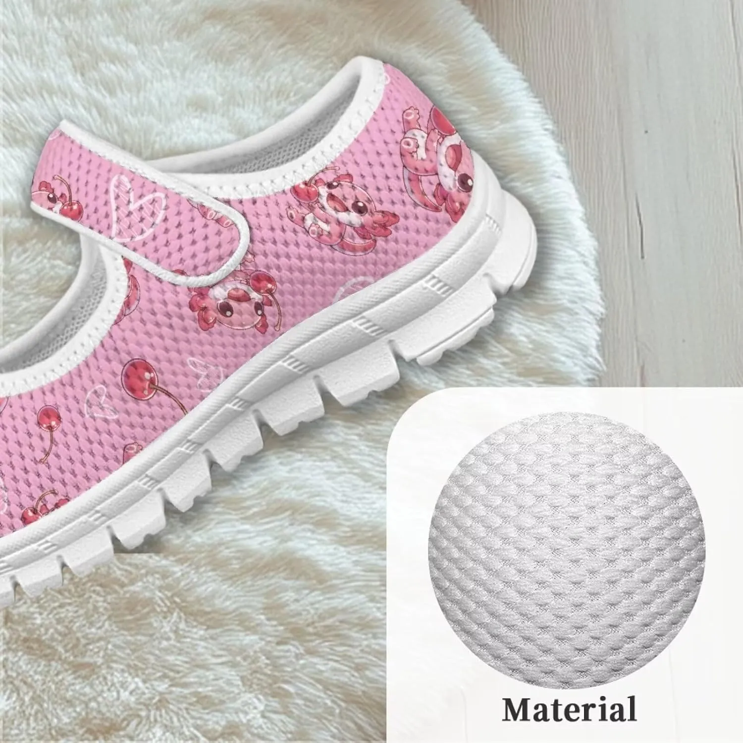 Girls Single Buckle Sneaker,Mary Jane Flats Shoes for Kids,Lightweight Walking Sneaker with White Sole Size 11-15
