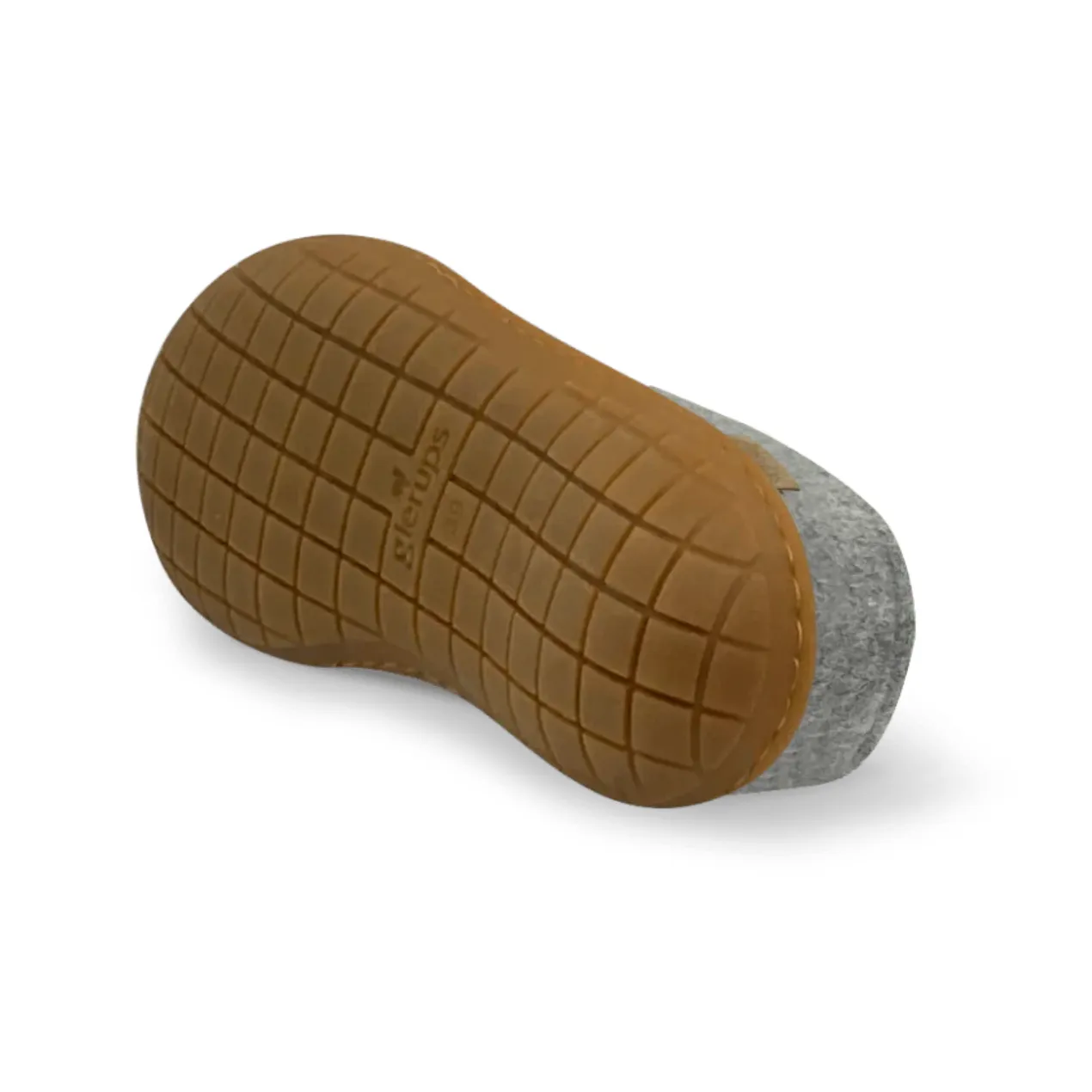 Glerups The Slip On Grey - Honey Rubber Sole