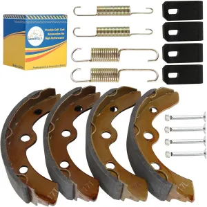 Golf Cart Brake Shoes Pads with Spring Kit for Club Car DS & Precedent 1995-up, Replace OEM 101823201 1018232-01 101816301 1011466