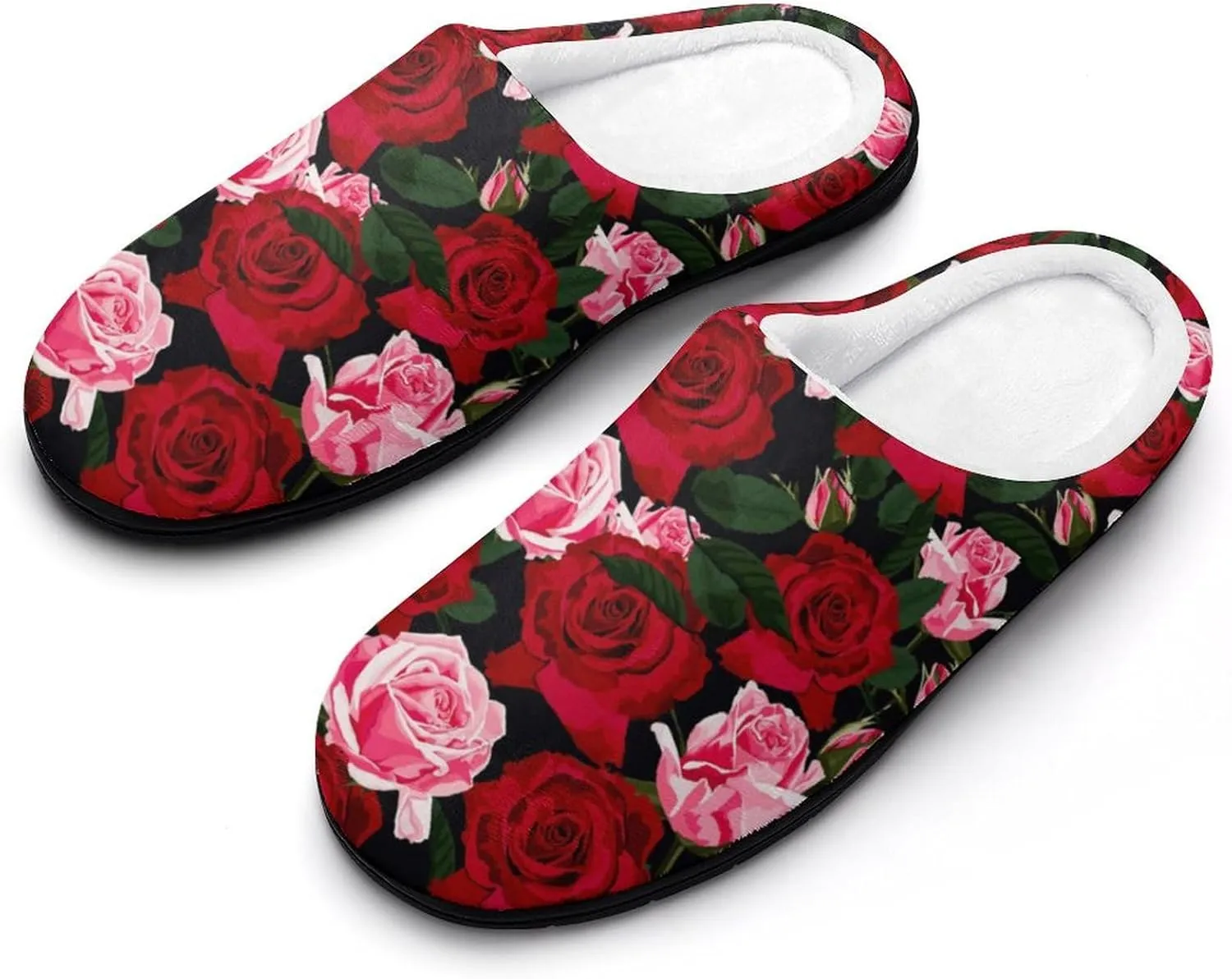 Halloween Green Eyes Black Birds Cats House Slippers For Woman Mens Memory Foam Bedroom Slippers Outdoor Slip-On Shoes