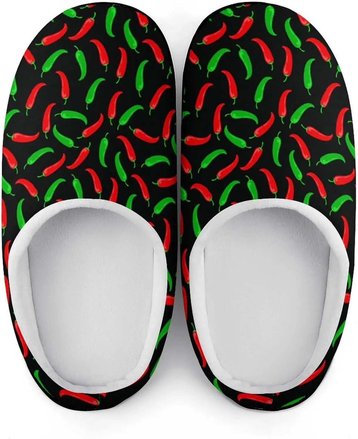 Halloween Party Green House Slippers For Woman Ladies Funny Memory Foam Bedroom Slippers Indoor Outdoor Slip-On Shoes