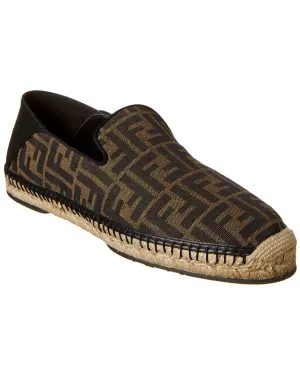 Hot price drop Leather-Trim FF Espadrille Popular choice FENDI