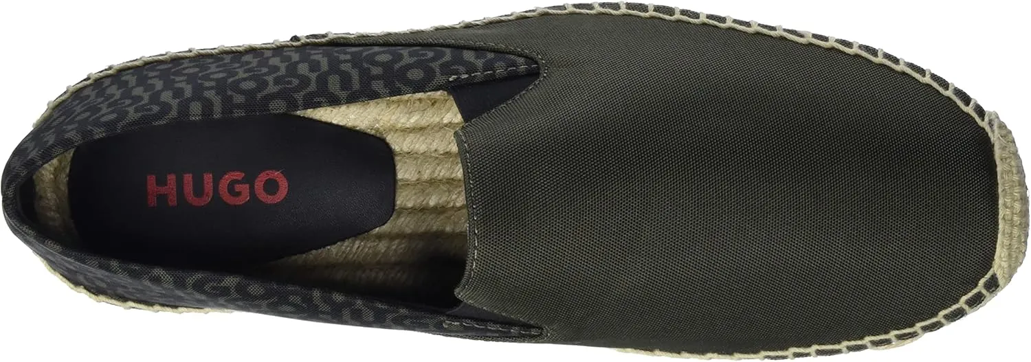 HUGO Men's Modern Espadrille Wedge Sandal