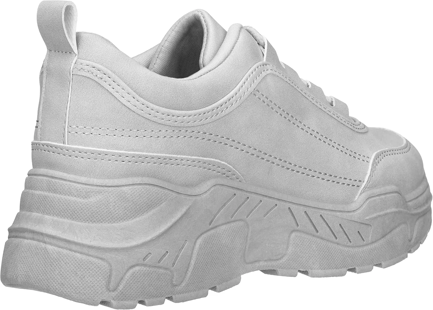 ILLUDE Women's Chunky Platform Sneakers Lace-Up Walking Shoes Fashion Chunky Sneakers Causal Dad Shoes