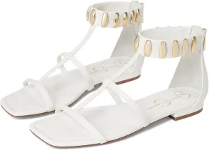 Jessica Simpson Women's Elusta Studded T-Strap Sandals Flat