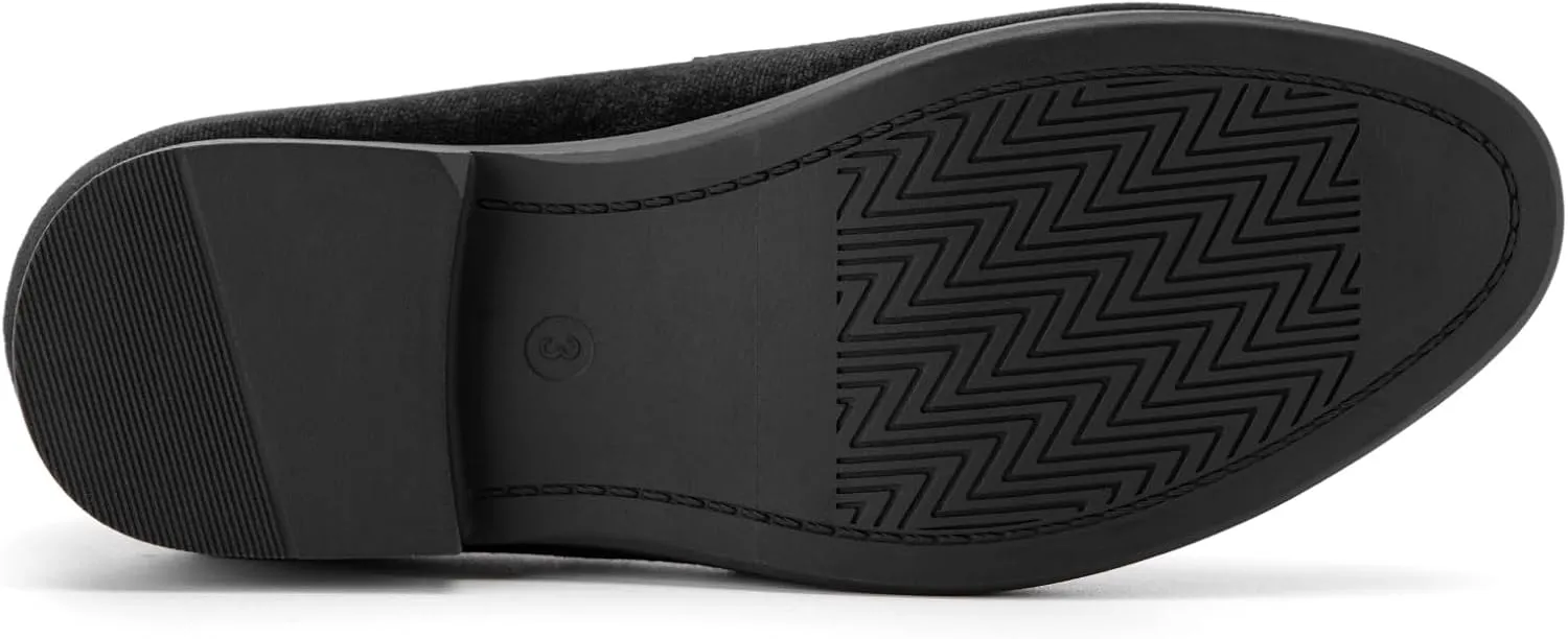 JITAI Velvet Boy's Dress Shoes Slip-On Loafers Wedding Shoes for Boys