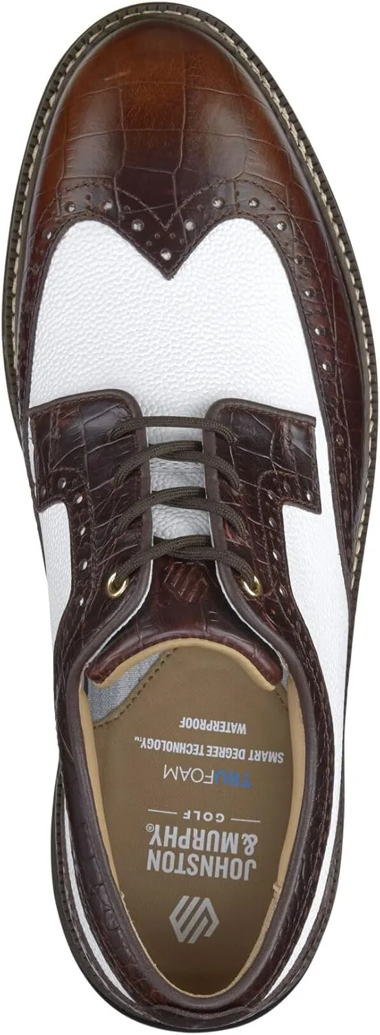 Johnston & Murphy Upton GL3 Luxe Hybrid Wingtip Men’s Shoe – Casual Dress Shoes for Men, Seam-Sealed Waterproof Leather Shoes