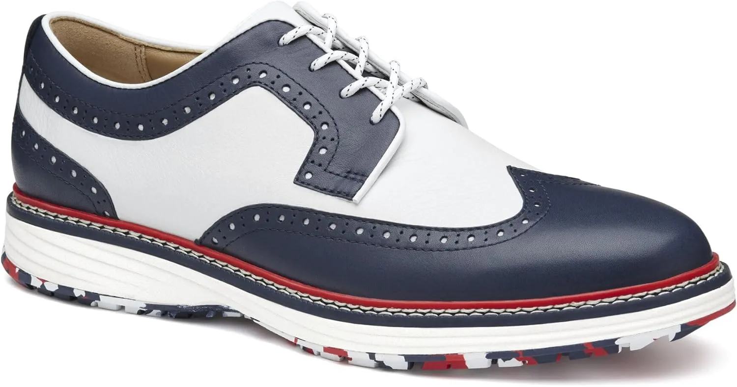 Johnston & Murphy Upton GL3 Luxe Hybrid Wingtip Men’s Shoe – Casual Dress Shoes for Men, Seam-Sealed Waterproof Leather Shoes