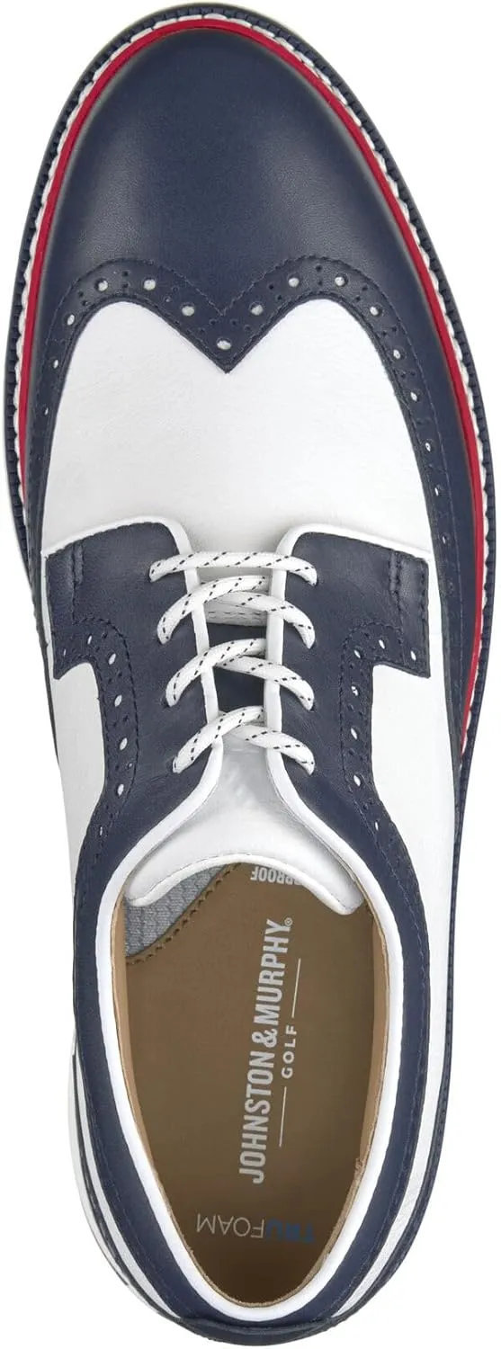 Johnston & Murphy Upton GL3 Luxe Hybrid Wingtip Men’s Shoe – Casual Dress Shoes for Men, Seam-Sealed Waterproof Leather Shoes