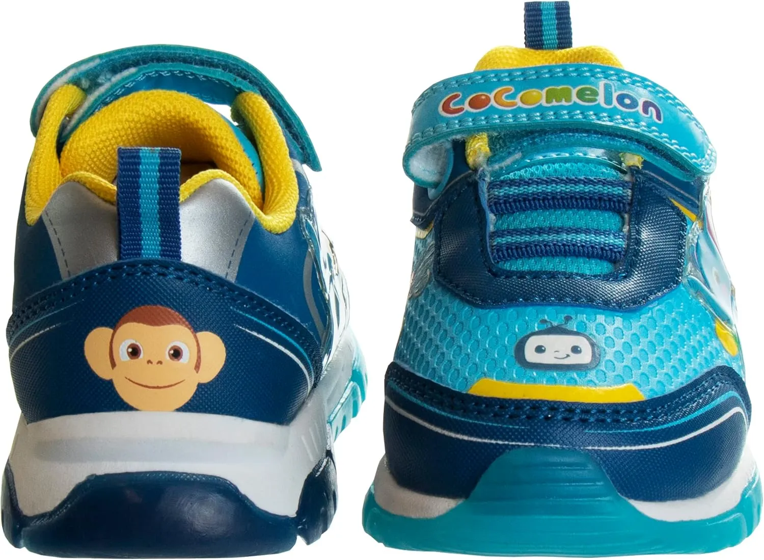 Josmo Kids Cocomelon Sneaker LED Light Up Shoe Laceless - Unisex Shoes Sport Athletic Sneakers for Boys and Girls (Size Toddler - Little Kid)