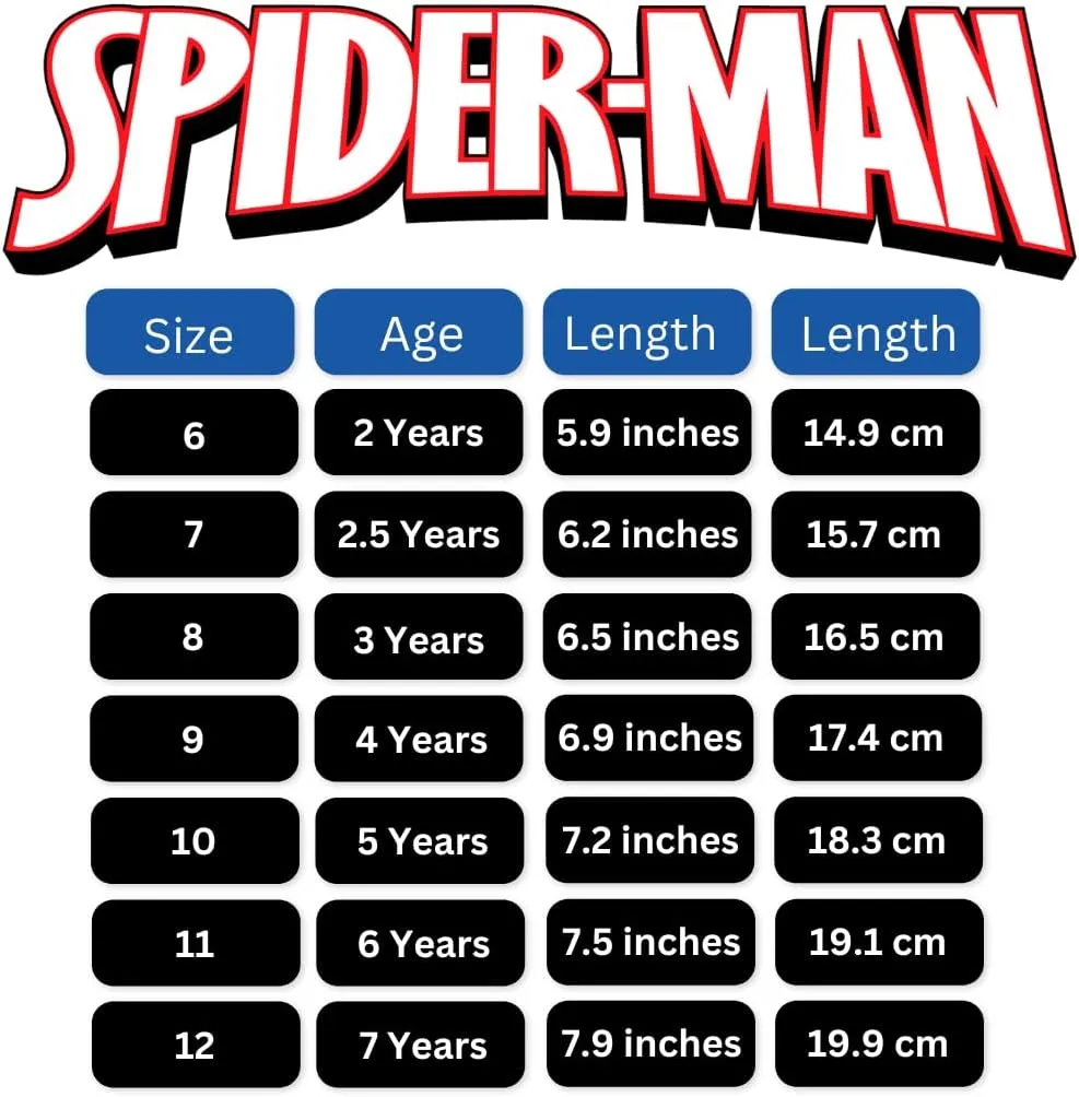 Josmo Kids Spiderman High Top Shoes Athletic Lightweight Breathable - Spidey Sneaker Boys HighTops Character Sneakers (Sizes: 7-10 Toddler / 11-12 Little Kid)